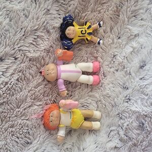Cabbage Patch Kids CPK Doll Mini Figures Lot Of 3 Vintage 1984 Figures